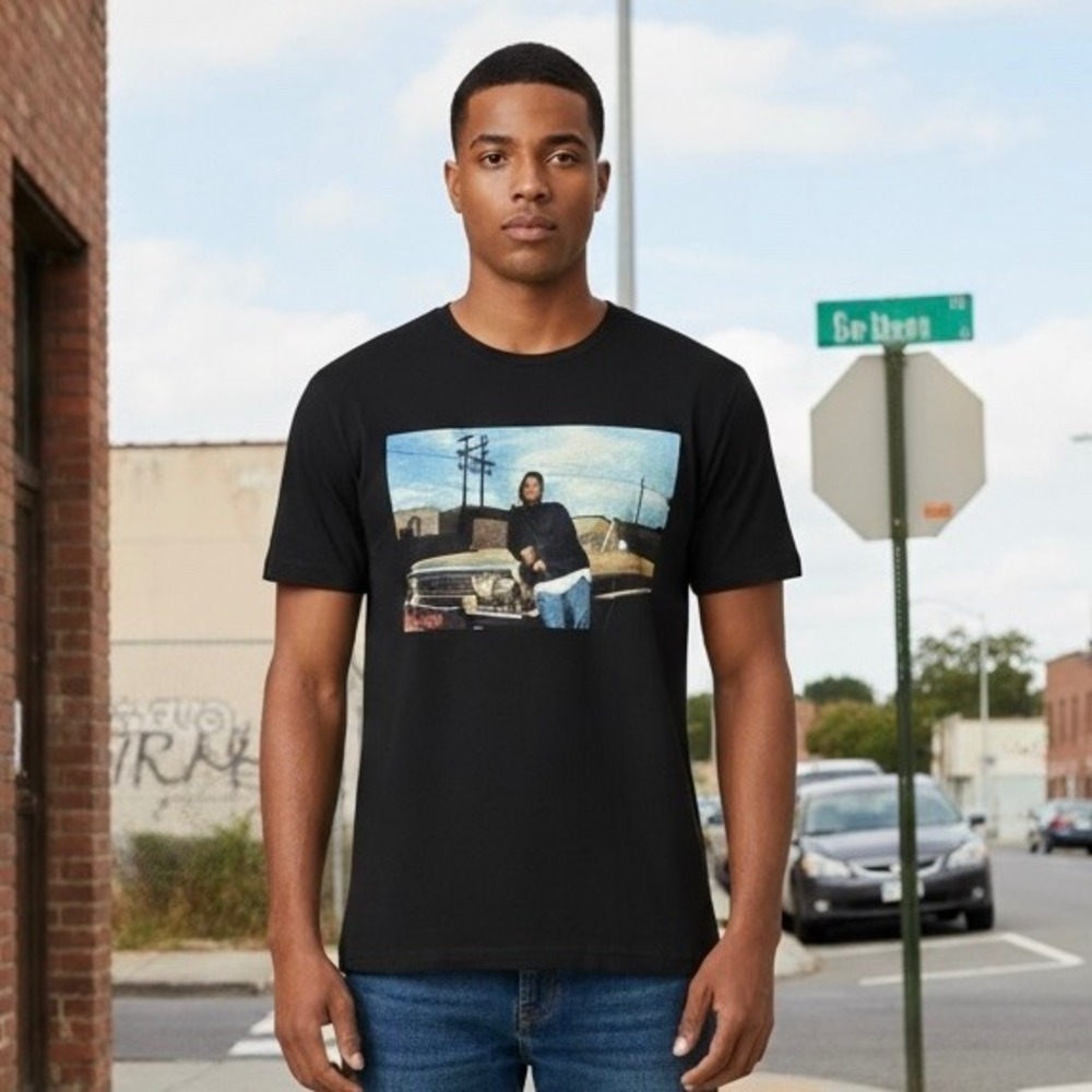 Boyz n the Hood Movie Graphic T Shirt Mens Large Black Ice Cube‎ Doughboy
